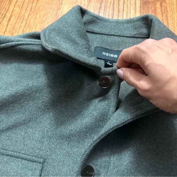 Reiss Liam Wool-Blend Jacket in Gray size L - Picture 6 of 16